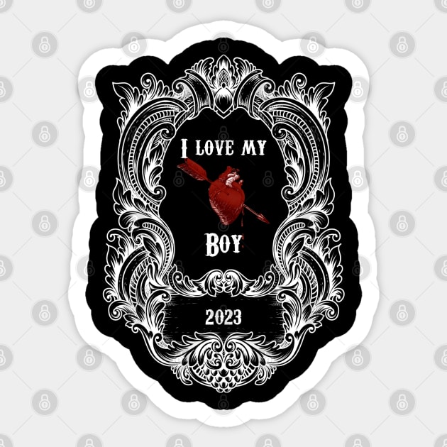 I love my boy Sticker by Mysooni